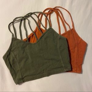 BUNDLE OF TWO American Eagle Strappy Crop Tops
